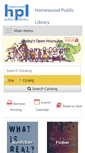 Mobile Screenshot of homewoodlibrary.org